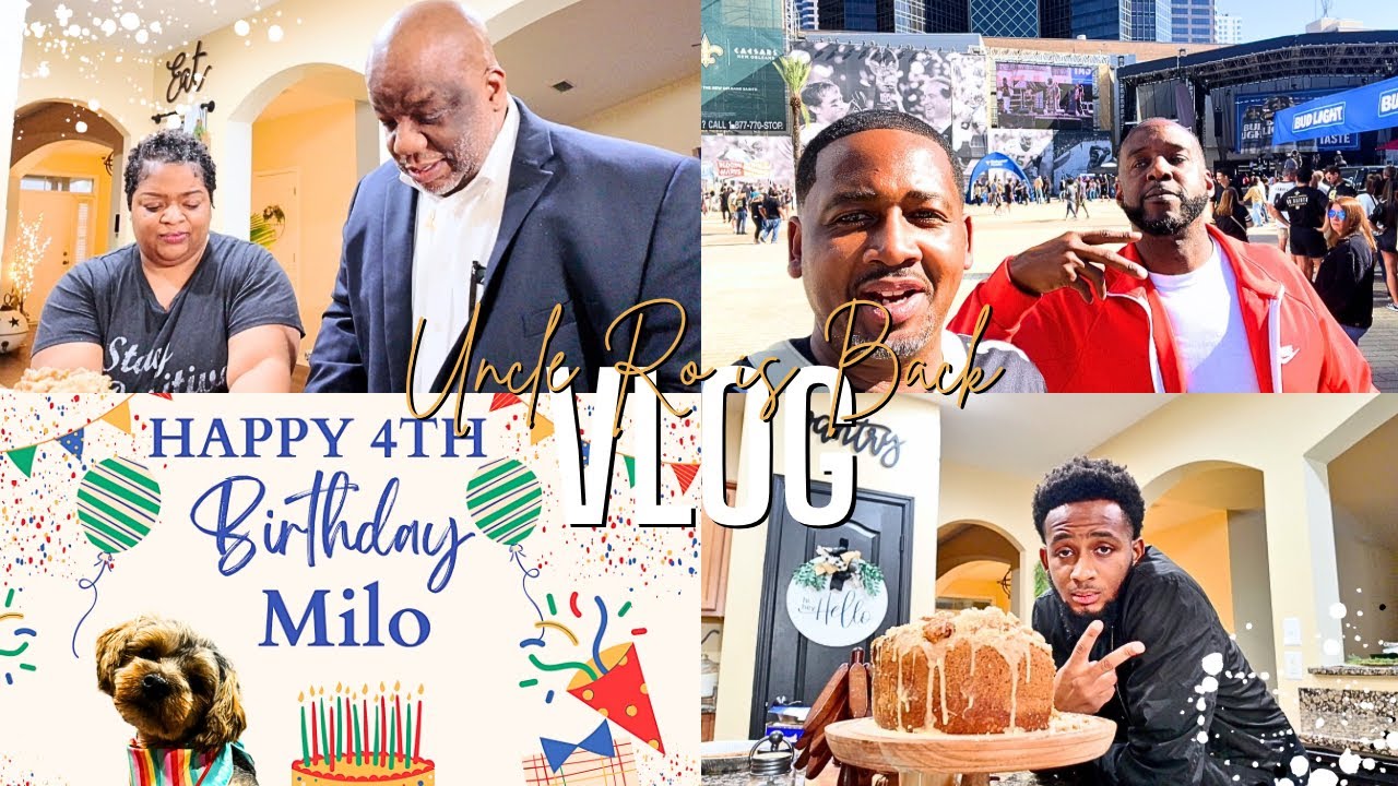 UNCLE RO IS BACK | NEW ORLEANS TRIP | I KNEW HE WOULD BE BACK | CAKE TASTING | HAPPY BIRTHDAY 🥳