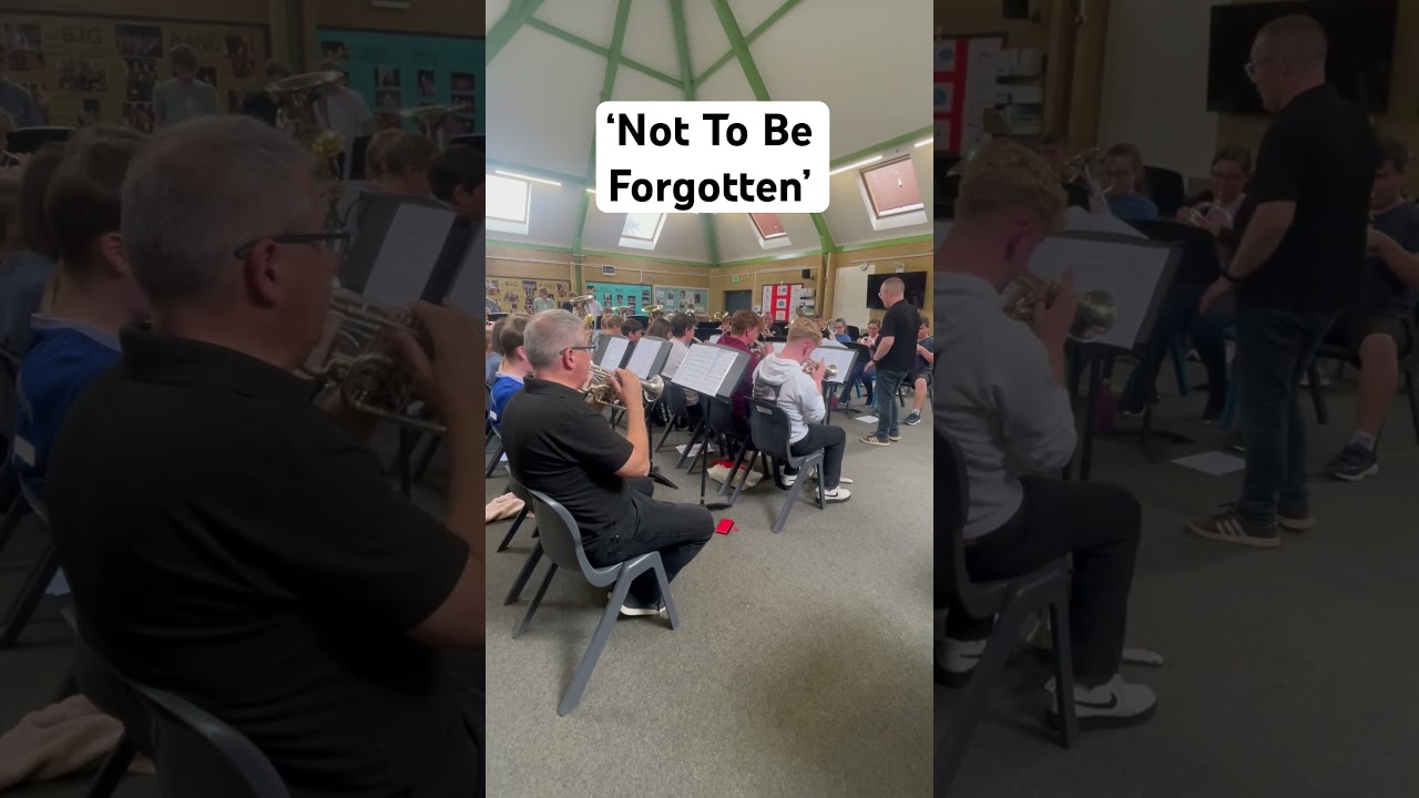 Jacob Vilhelm Larsen&rsquo;s arrangement of &lsquo;Not To Be Forgotten&rsquo; being rehearsed at Foden&rsquo;s Youth Band