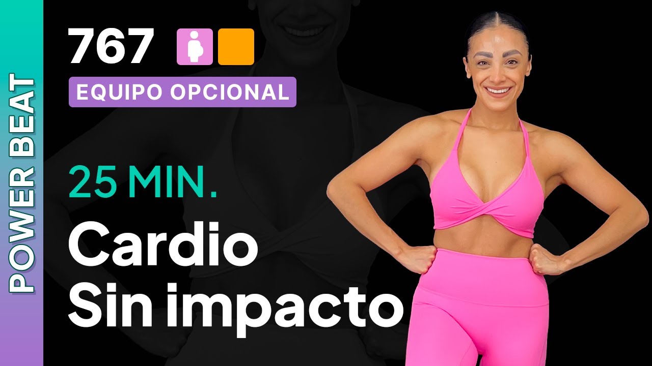 Día 3 Power Beat | Cardio sin impacto | Cardio sin saltos amigable con rodillas y espalda baja