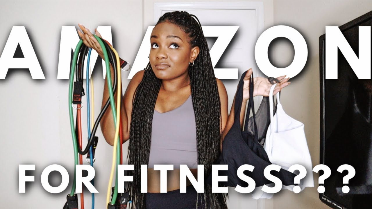 AMAZON FITNESS TRY ON HAUL // Affordable Sports Bras You NEED + Affordable Fitness Equipment