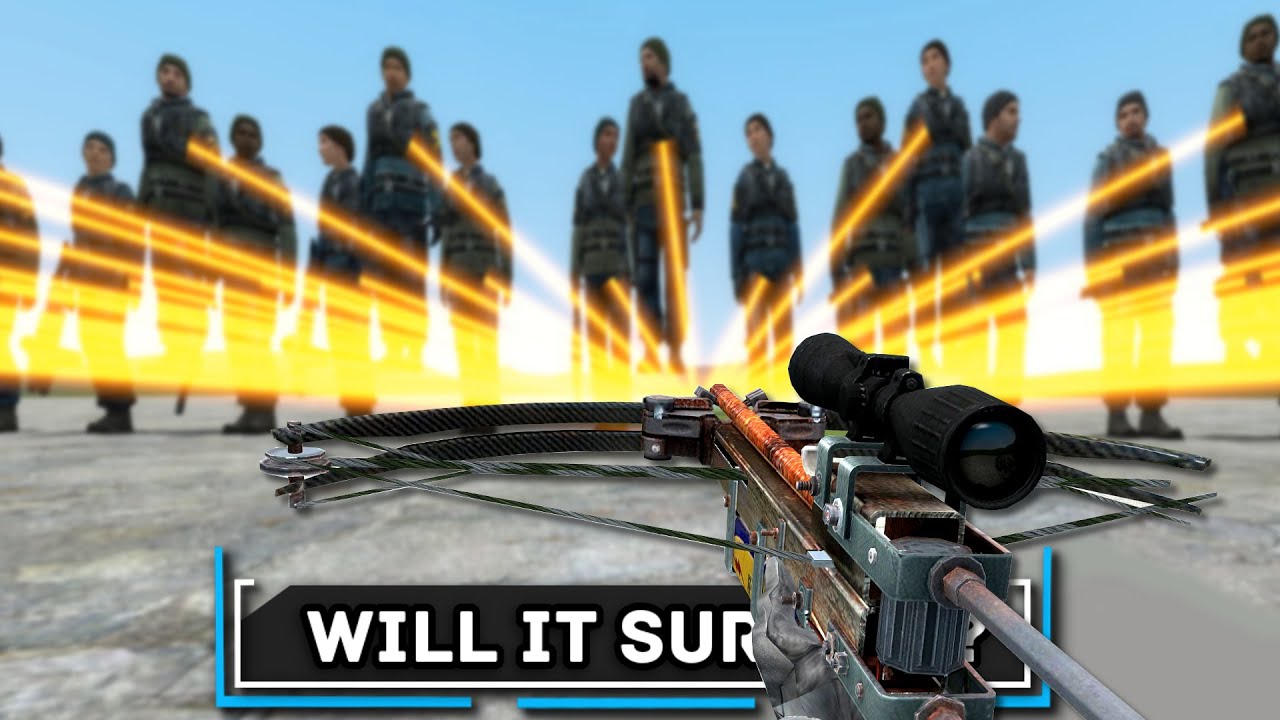 This Crossbow Destroys EVERYTHING In One Hit.. | Gmod Will It Survive?