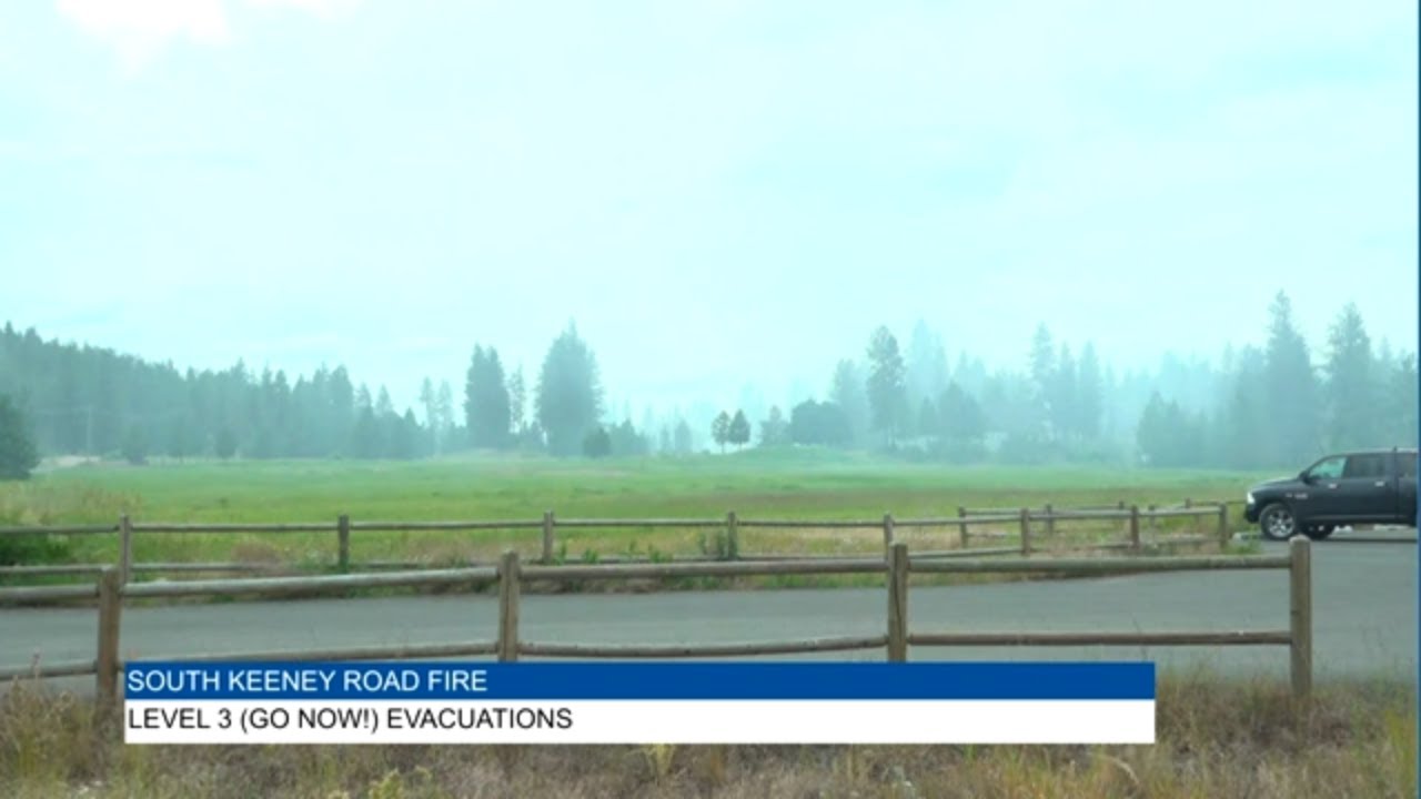 Level 3 evacuations ordered for Keeney Fire burning in Spokane County