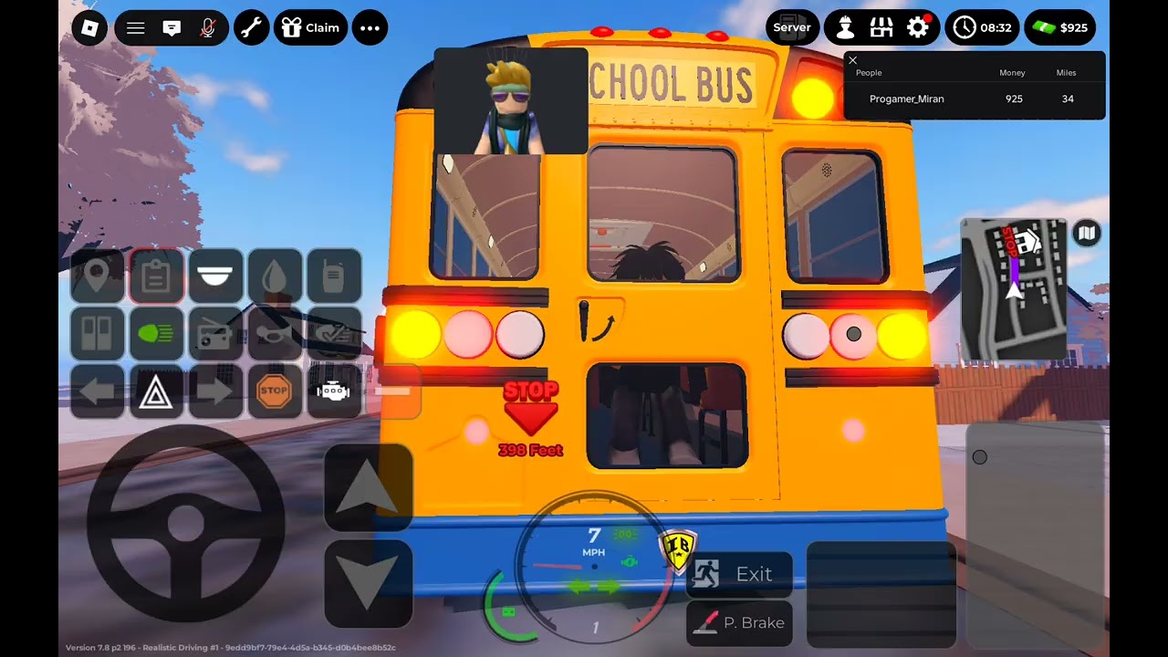 That was me playing become a bus driver 