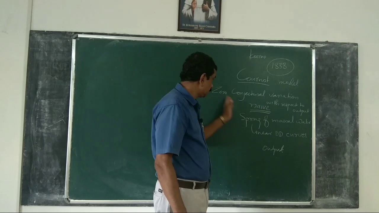 Microeconomics 41: Cournot model of oligopoly(1)