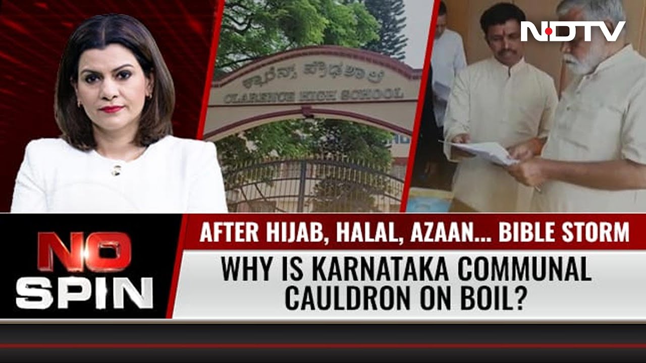 Karnataka Communal Cauldron: Hijab, Halal, Azaan... Now Bible | No Spin
