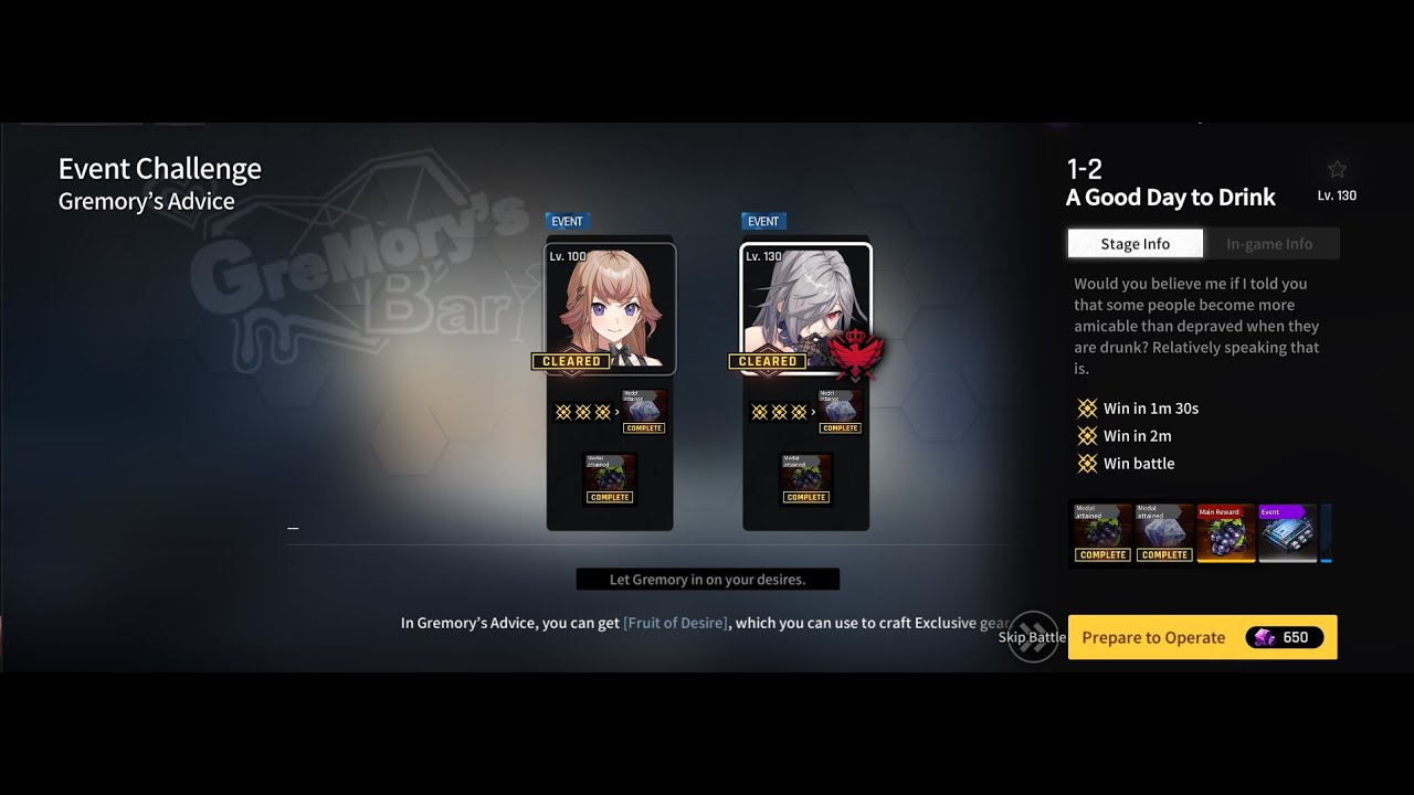 [Counter:Side Global] Gremory's Advice 1-2