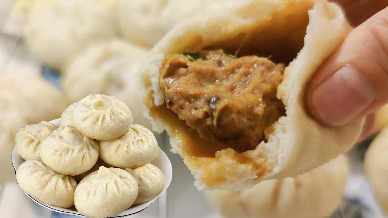 孩子想吃包子,妈妈二话不说做起来。包子松软不塌陷，拌馅好吃有技巧！孩子说妈妈包的包子太好吃 Kids want baozi, Mom make delicious baozi for her kids