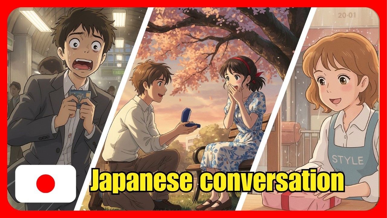 🔥 20-Minute Japanese Listening Practice | Everyday Conversations for Beginners