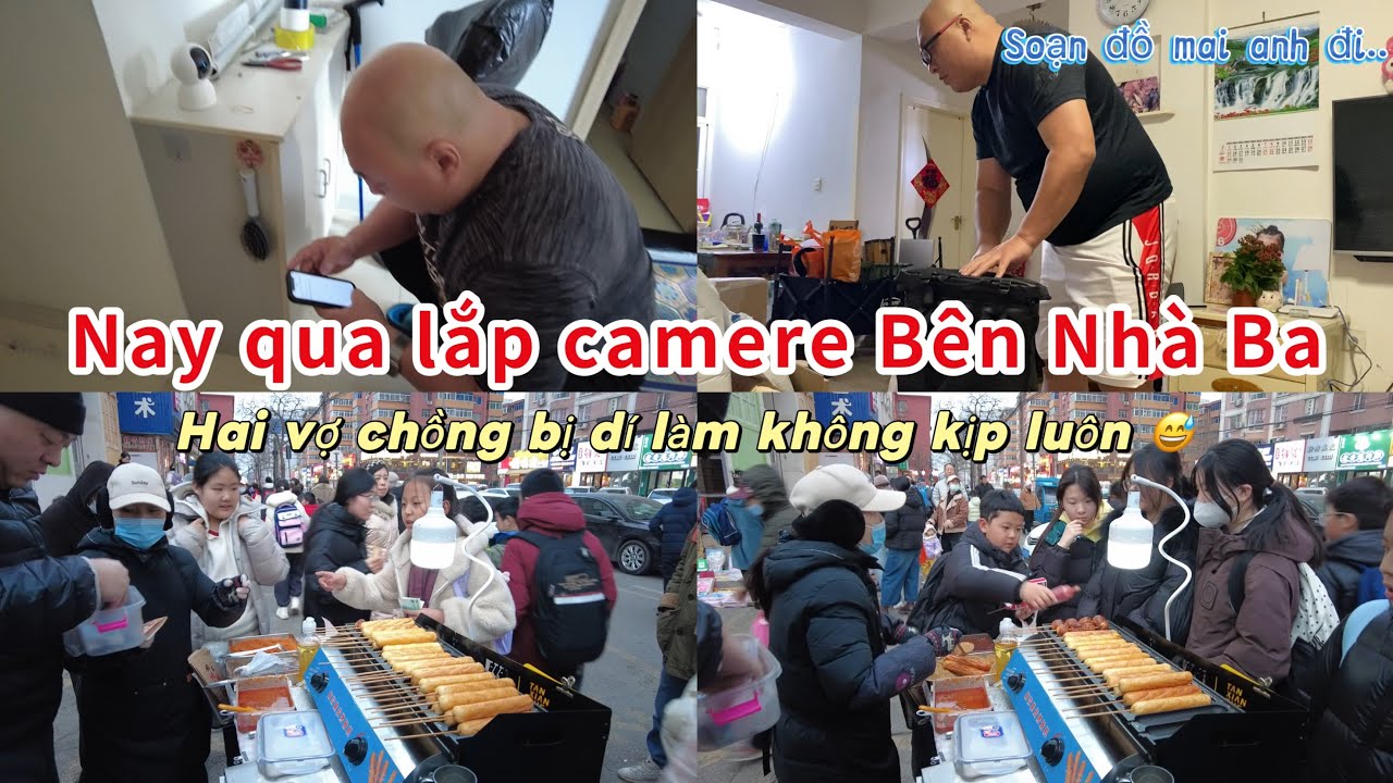 854]Nay Qua Lắp Camera Bên Nhà Ba,Bữa Nay Bán Thấy Ham 2 Vợ Chồng Bị Dí Làm Không Kịp 
