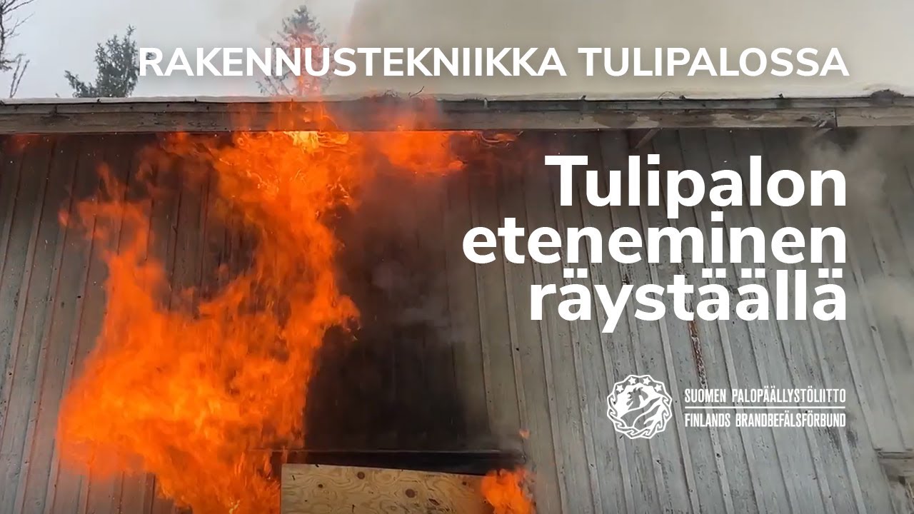 Rakennustekniikka tulipalossa | Tulipalon eteneminen räystäällä