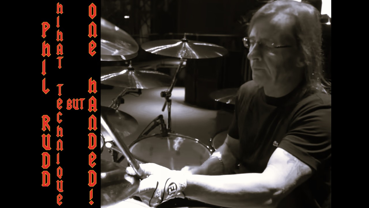 Phil Rudd Hi-hat Technique but ONE HANDED! Plus Medley!