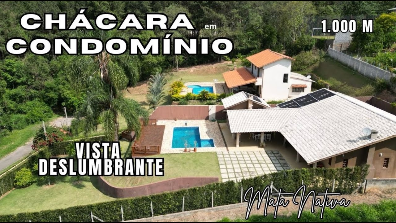 (SUSPENSA) VD. 249 CHÁCARA PERFEITA em Condominio fechado com vista pra Mata