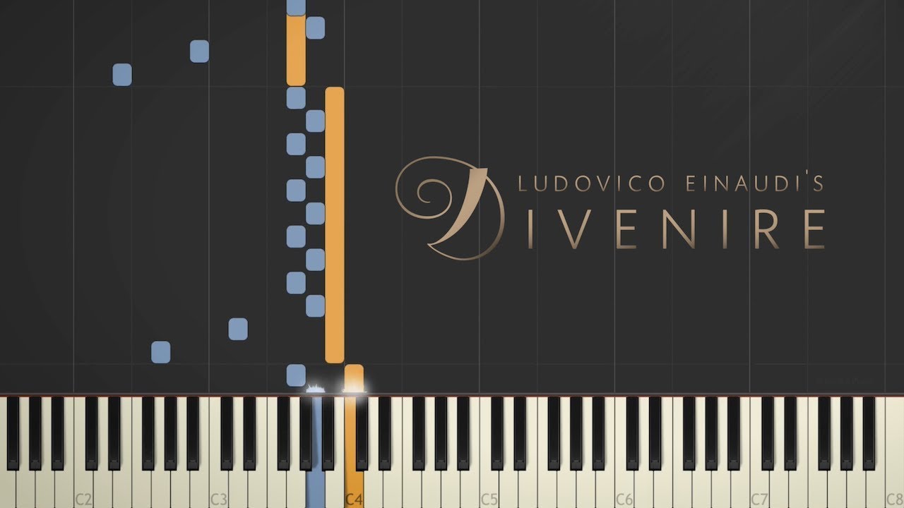 Ludovico Einaudi - Divenire \\ Synthesia Piano Tutorial