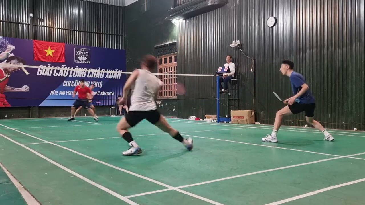 Bán kết A Thái/Long Lê Trọng Tấn vs Đăng/Lâm Yên Lộ - Giải cầu lông Yên Lộ mở rộng chào xuân 2026