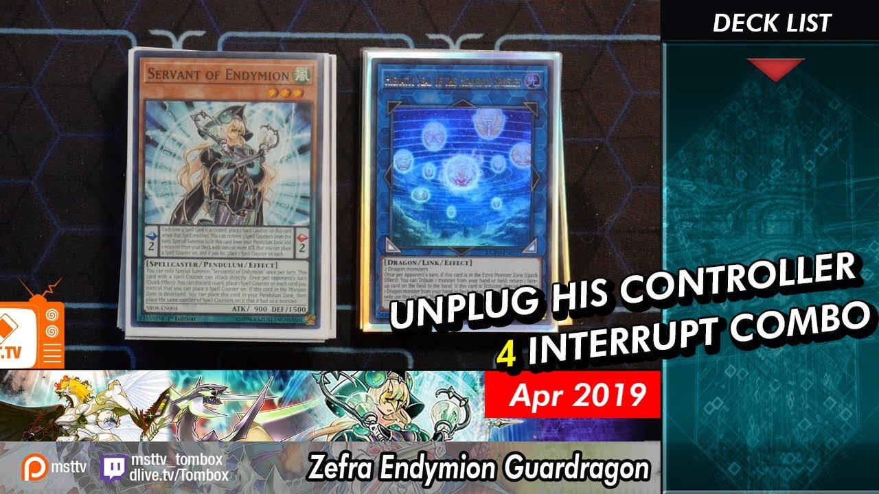 Zefra Endymion Deck Profile - 1st Place Locals - Unplug Your Opponent's Controller Combo