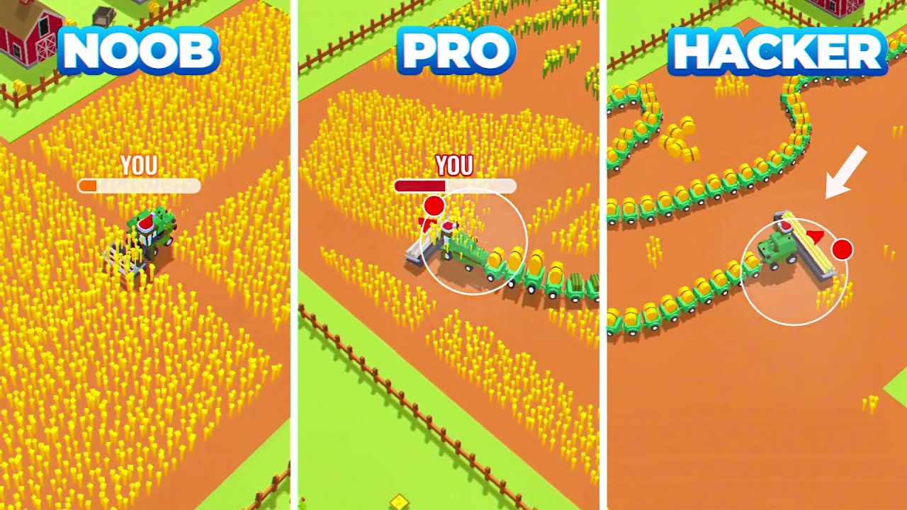 Harvest.io &ndash; Satisfying Tractor Farming Gameplay 🌾 (Level 1 to Max!)
