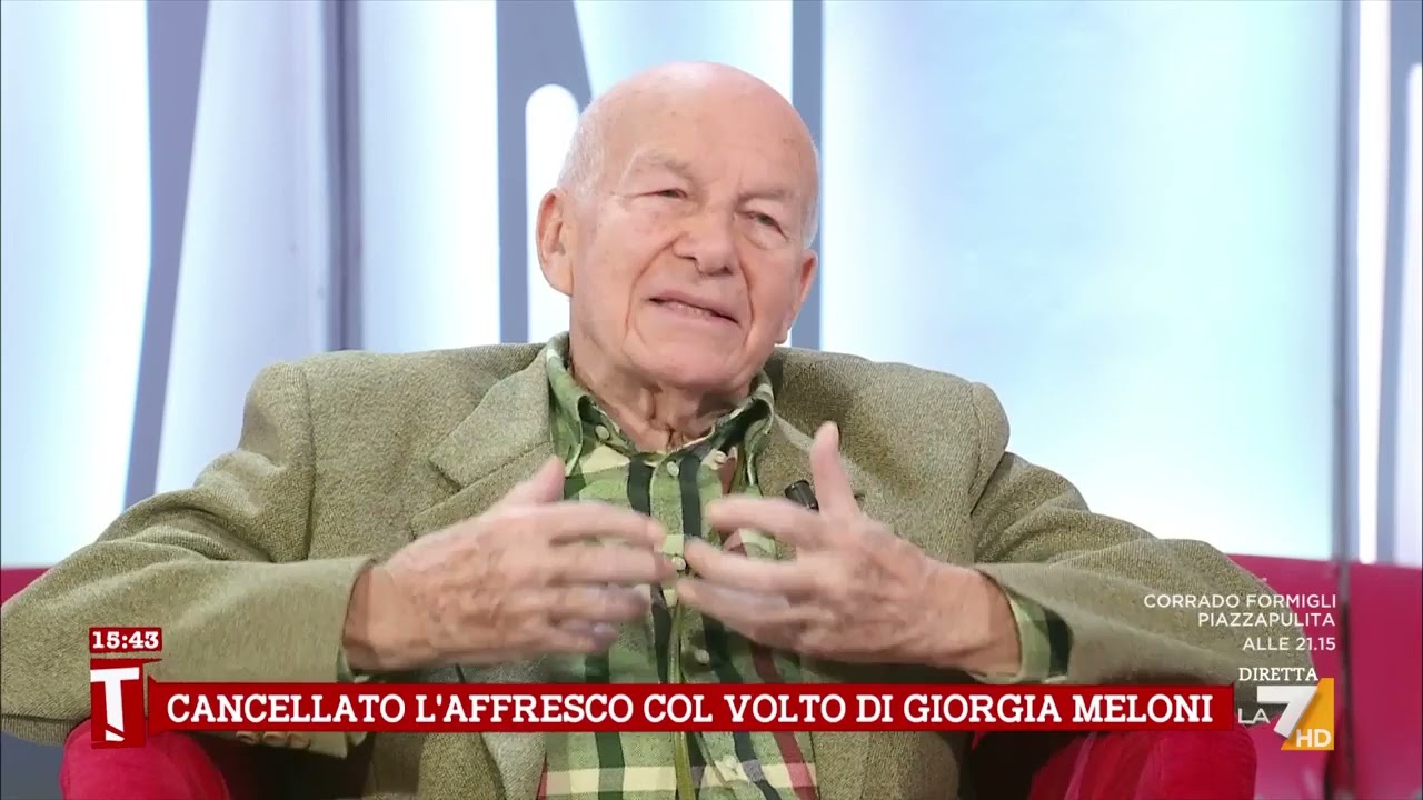 Affresco con volto Meloni, Bertinotti: 