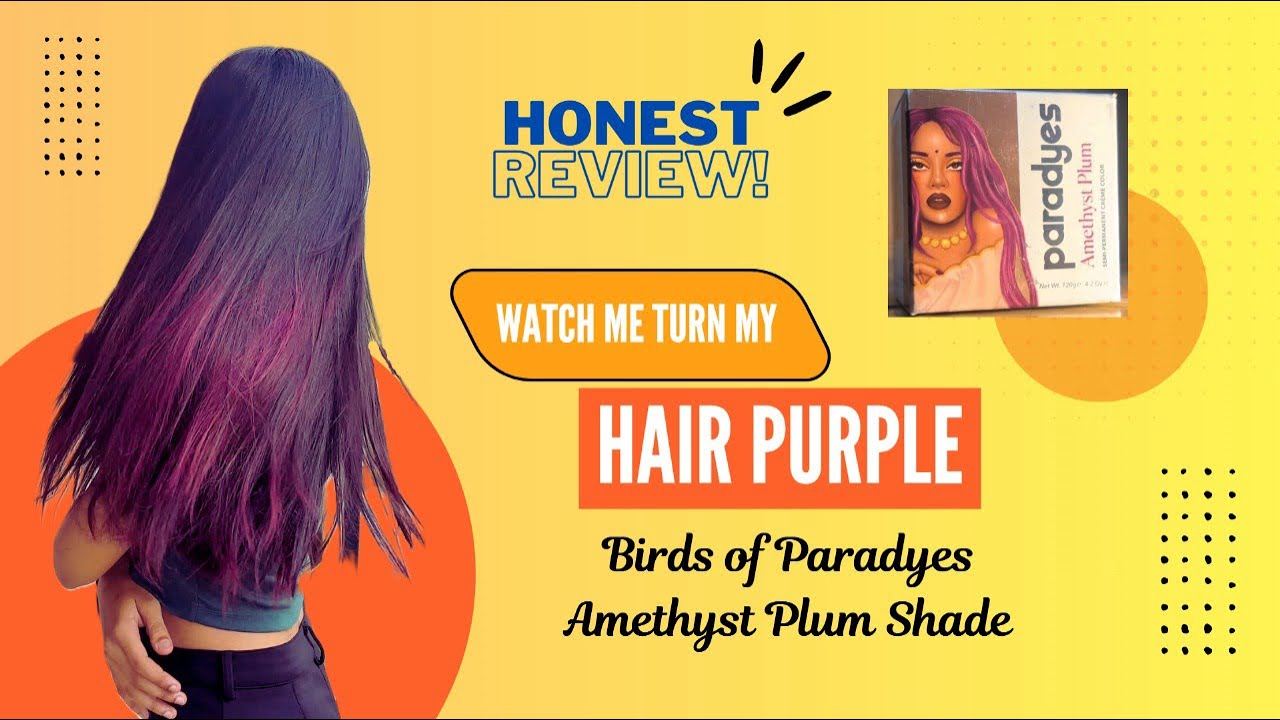 I dyed my Hair Purple! Honest Review- Amethyst Plum | Birds of Paradyes! 