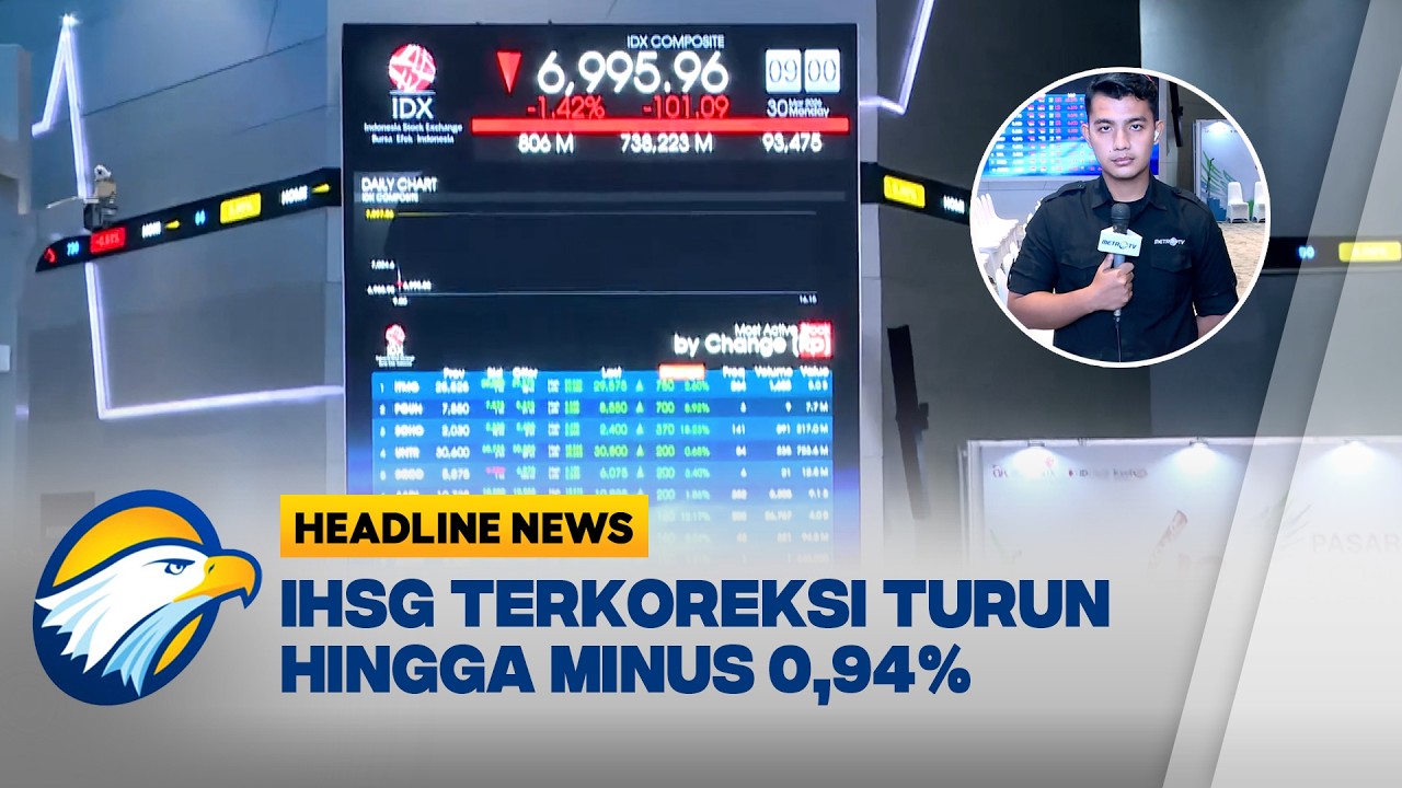 [HEADLINE NEWS, 30/03] IHSG Turun Drastis, Begini Kondisinya Pagi Ini