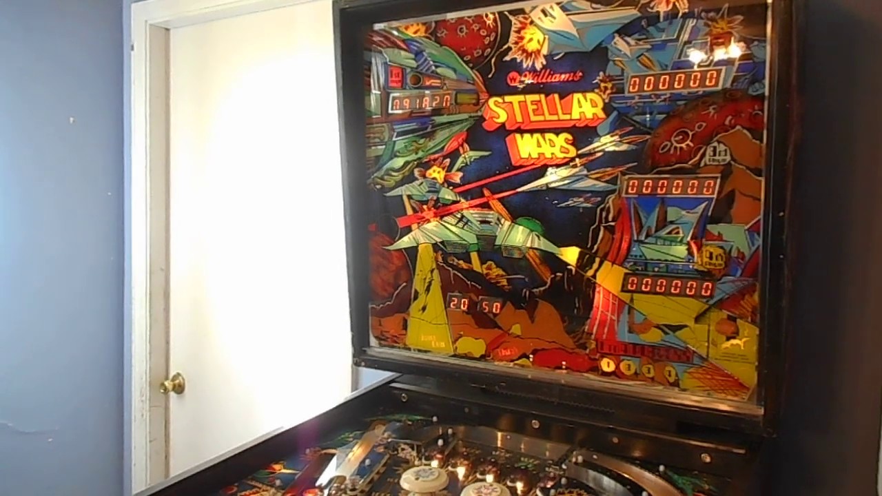 1979 Williams Stellar Wars Pinball Machine gameplay video - Canon City PInball