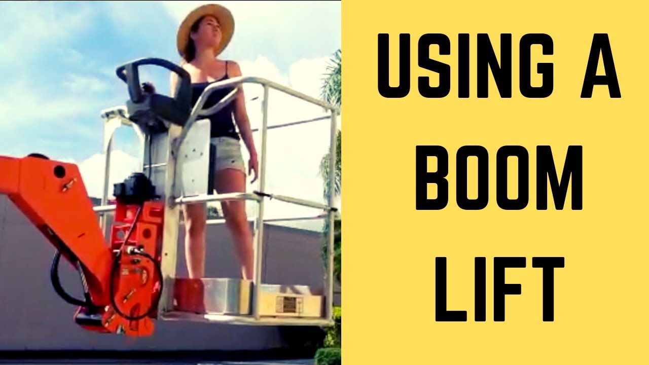 How to use a BOOM LIFT for PAINTING