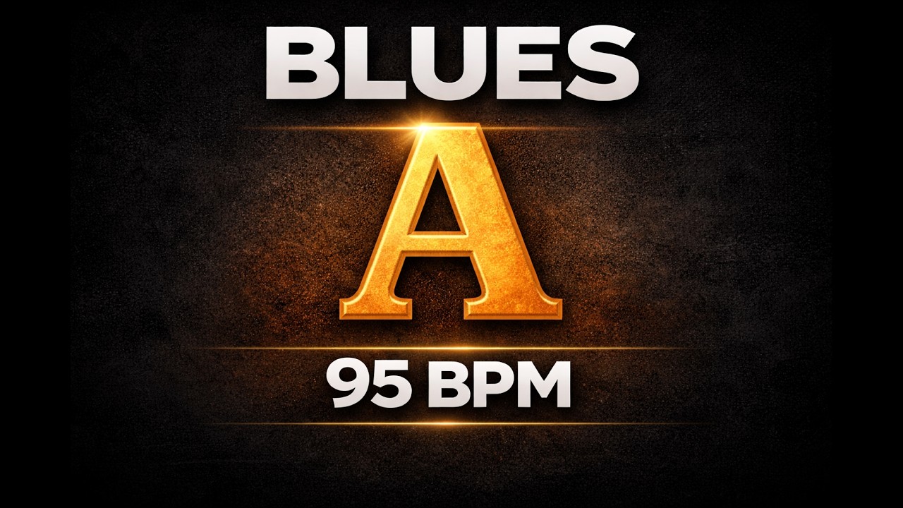 12 Bar Blues Backing Track in A | 95BPM | Beginner Guitar Series