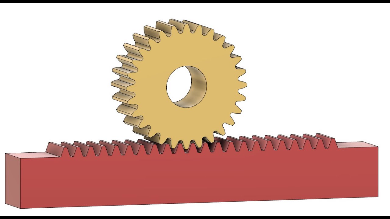 Rack and pinion Fusion 360
