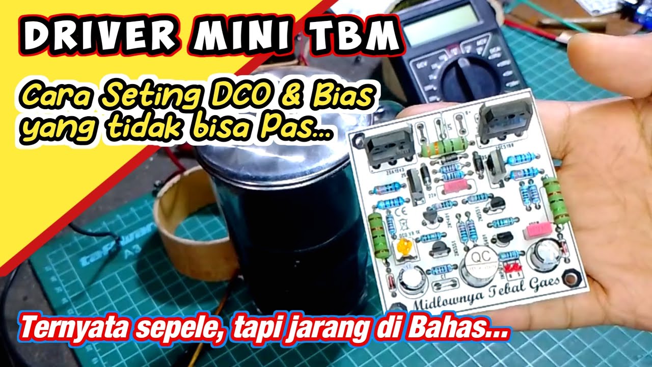 Khusus pemula‼️JARANG DI BAHAS CARA SETING BIAS & DCO pada Driver TBM Mini