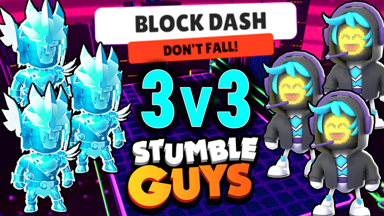 Турнир Blockdash Stumble Guys 3 на 3 на 500 000 самоцветов