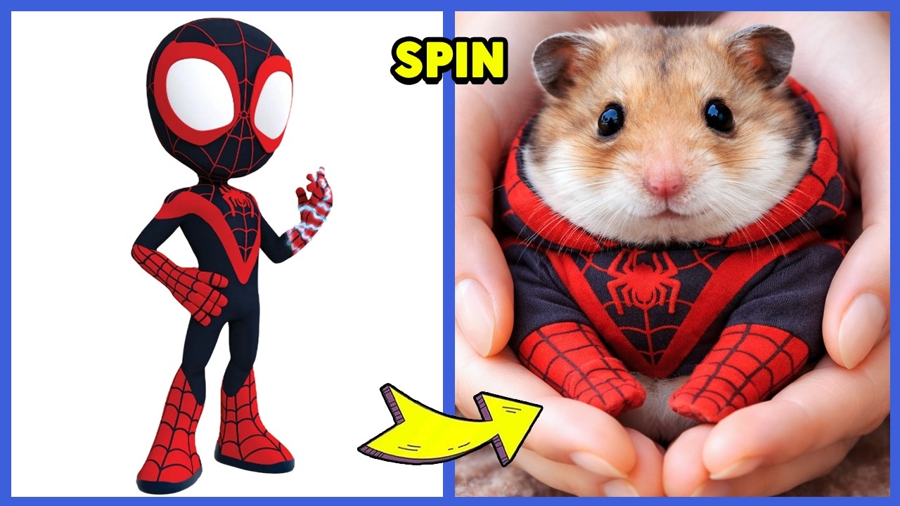 🕷️❤️ Marvel’s Spidey Characters as Pets #3 + Guess the Voice Quiz + Their Favorites! | Spin, Spidey