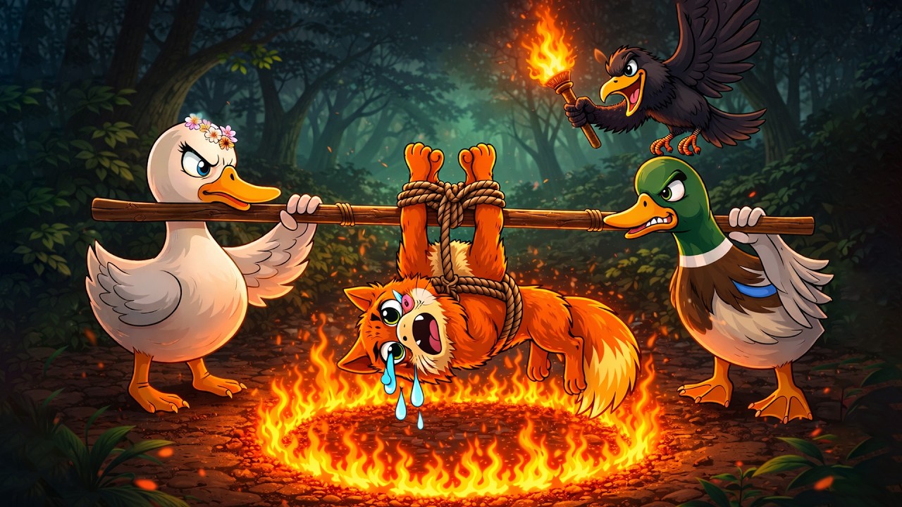 হাঁসের ফাদে শিয়াল | Bangla Cartoon Story | Ducklings vs Fox | বাংলা কার্টুন | লেজকাটা শিয়াল