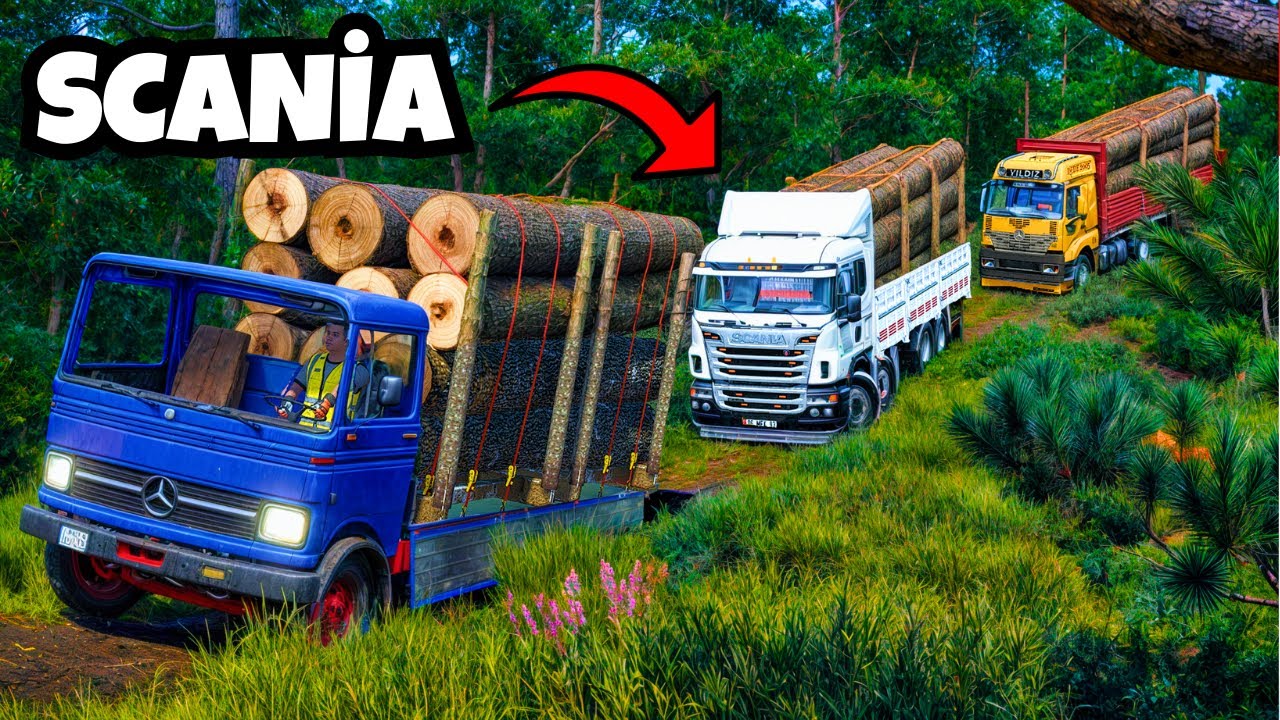 BALTA GİRMEMİŞ ORMANA SCANİA İLE GİRDİK | MERCEDES AXOR | FARMİNG SİMULATOR 22 TÜRKÇE GAMEPLAY