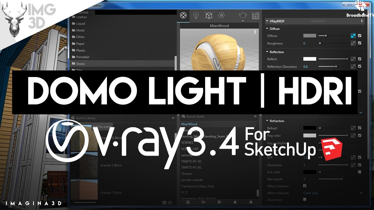Domo Light | HDRI | Vray 3.4 para Sketchup 2017