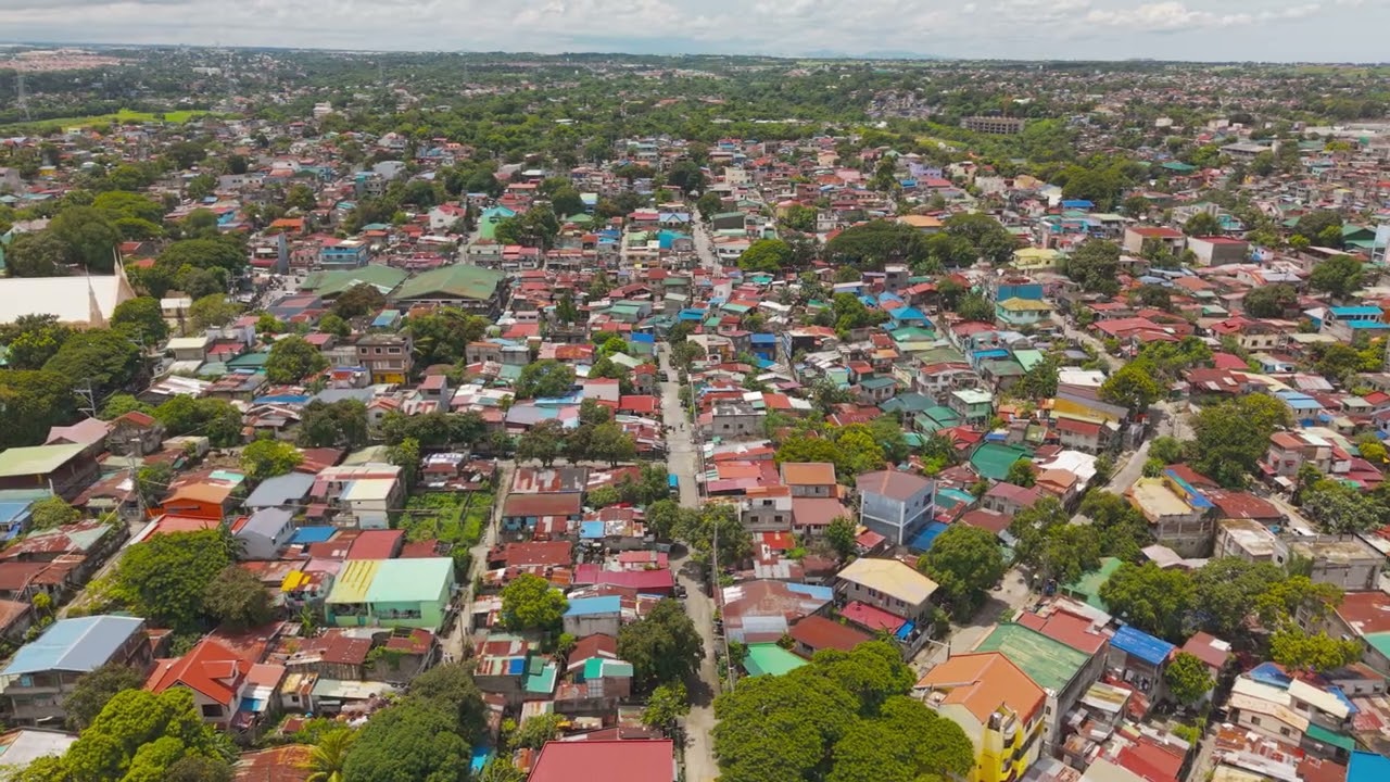 San Jose GMA Cavite Aerial view 4k