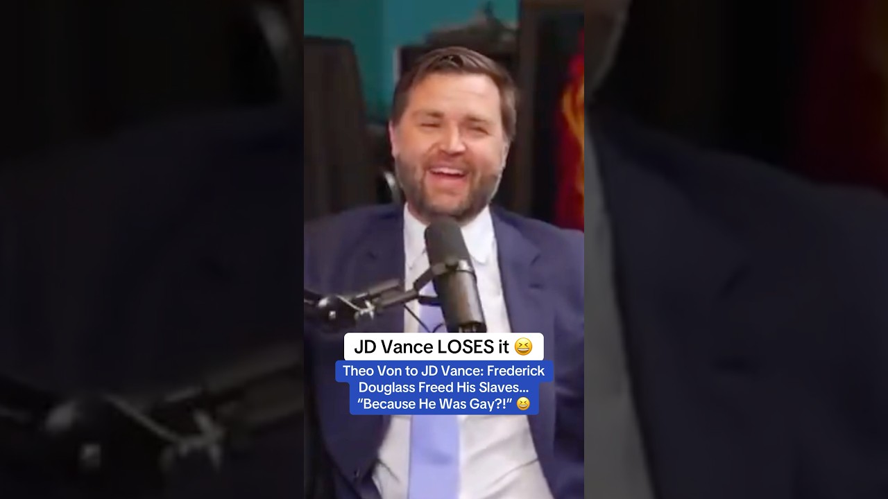 JD Vance: Douglass Freed His Slaves&hellip; &ldquo;Because He Was Gay?!&rdquo; 😆 #donaldtrump #maga #trump #jdvance