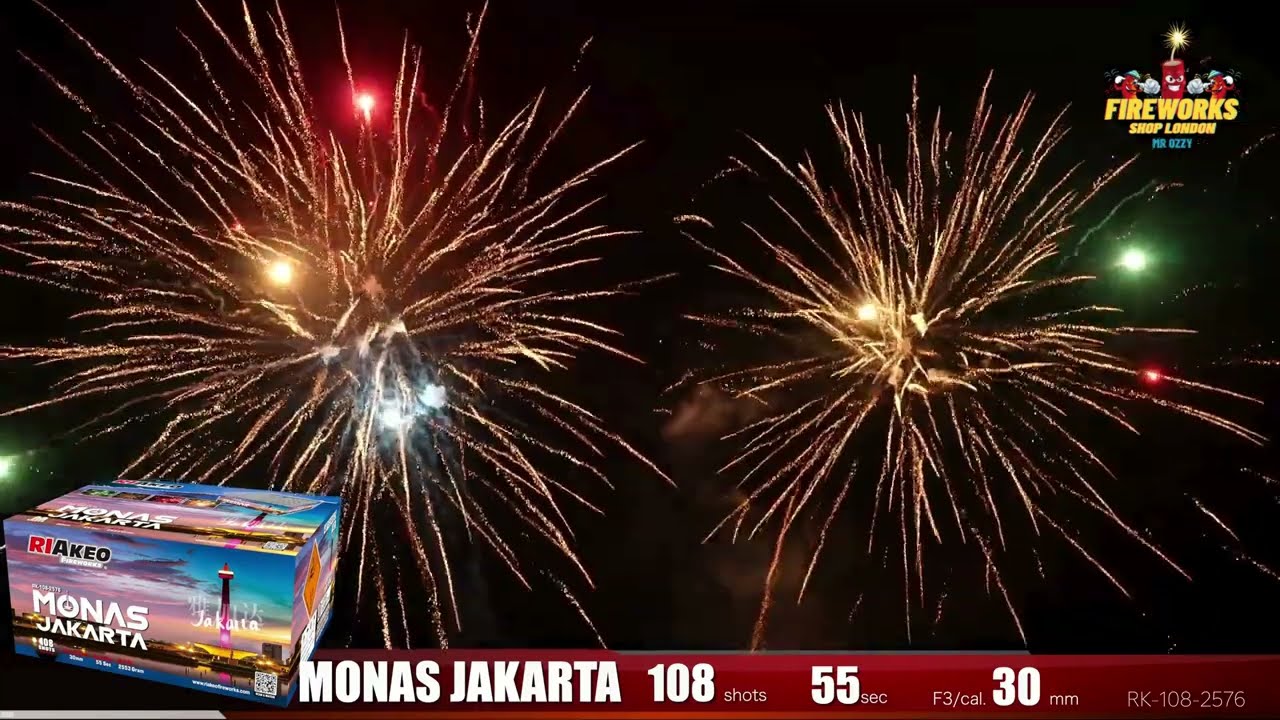 Monas Jakarta | 108 Shots | Raikeo | Fireworkshoplondon