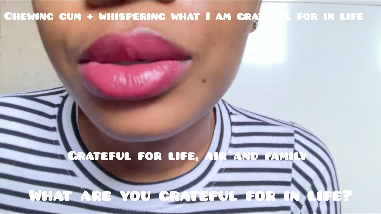 ASMR | chewing gum + whispering