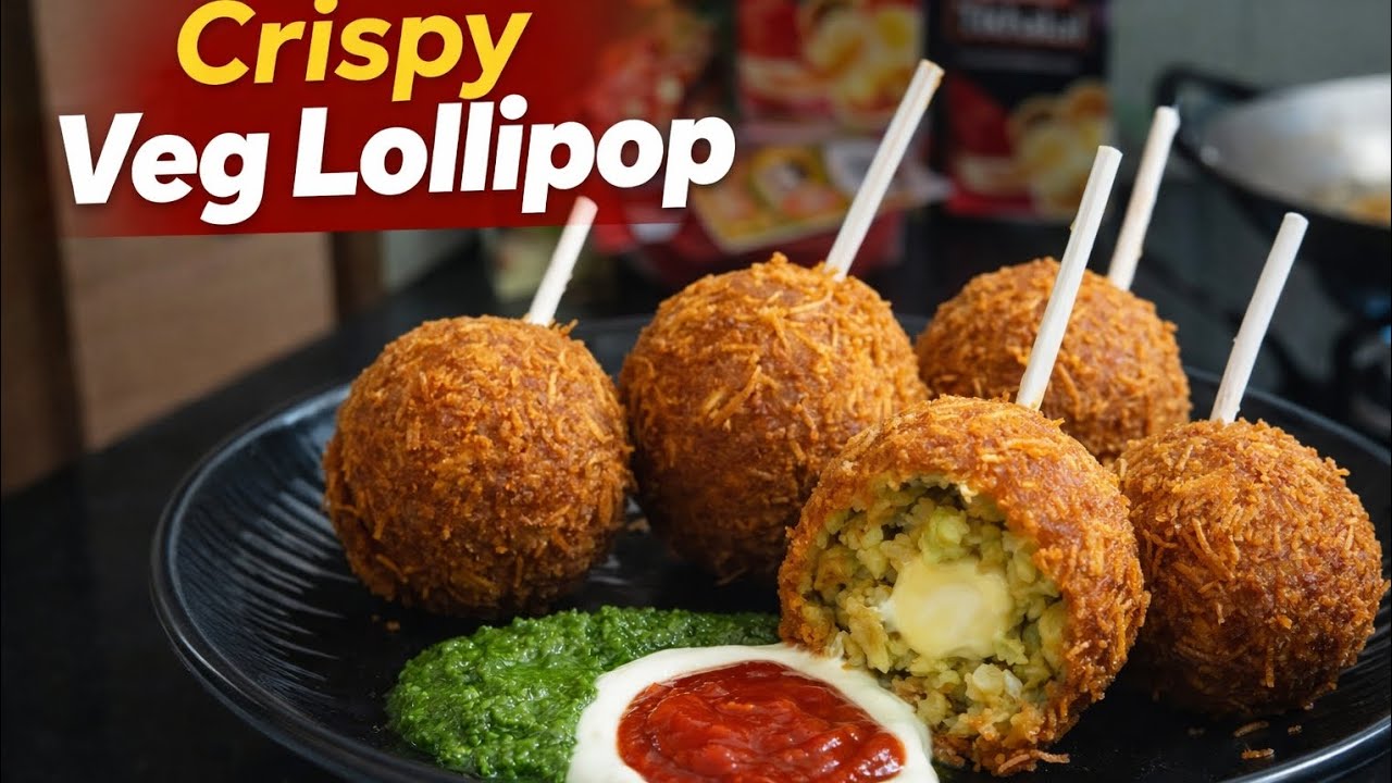 Crispy Veg Lollipop Recipe | Kids Favorite Snack | Easy & Tasty Starter@GulgulKitchen-v1c #starter