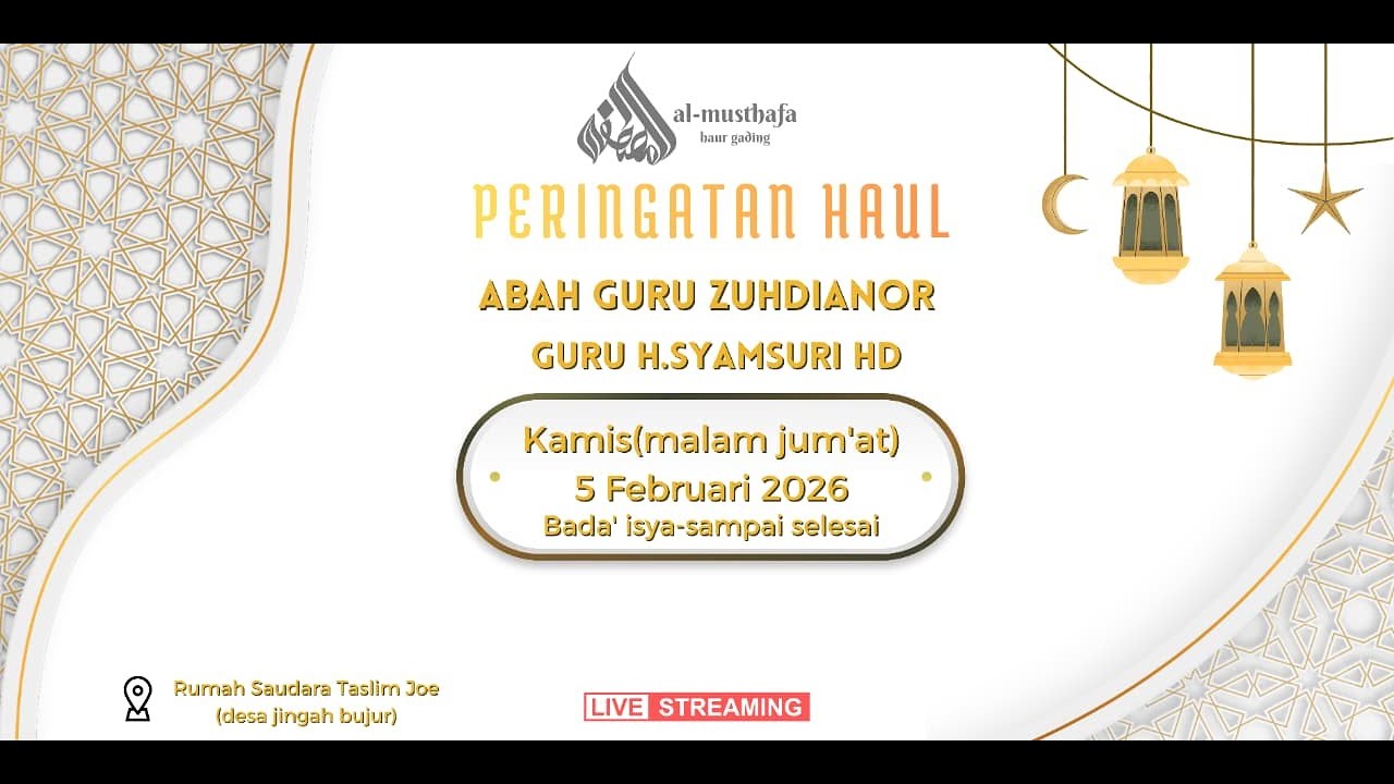 Peringatan Haul Abah Guru Zuhdiannor & Guru H.Syamsuri | BERTEMPAT SAUDARA TASLIM [ Joe Barbershop ]