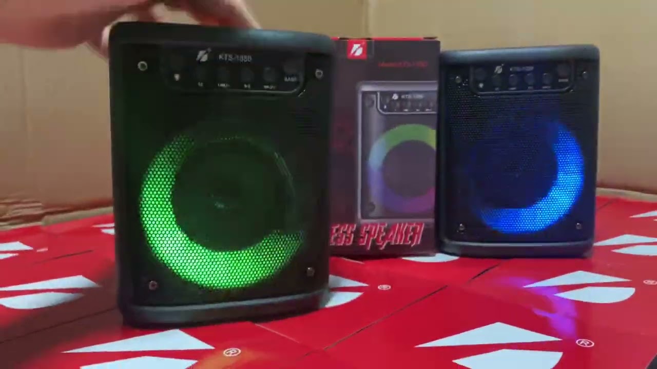 Caixa De Som  KTS-1350 Bluetooth LED Alto Falante 3