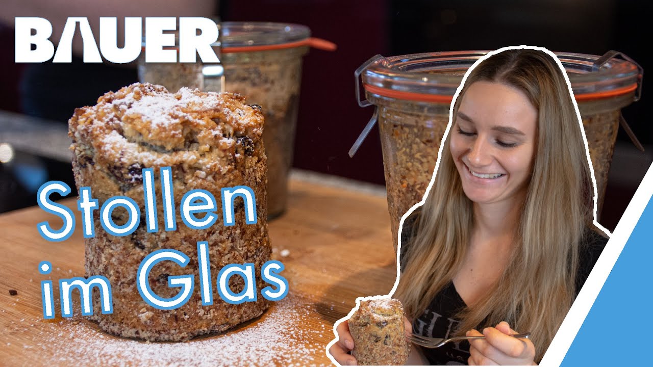 🥮 STOLLEN IM GLAS 🥛 | Süßen Christstollen selber machen - einfach und lecker | Backen im Glas
