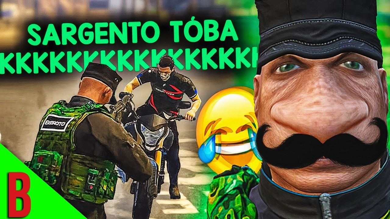 Deu RUIM e ME LASQUEI na ABORDAGEM de SARGENTO FOLGADO no GTA RP - COMPILADO