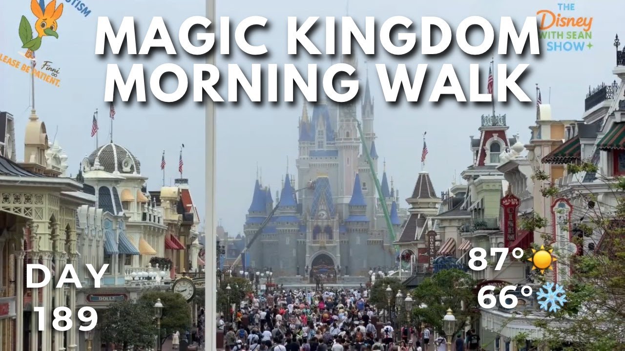 🔴 LIVE: Morning — Calm Disney World Walk & Shows + rides | Day 189 | #TDWSS
