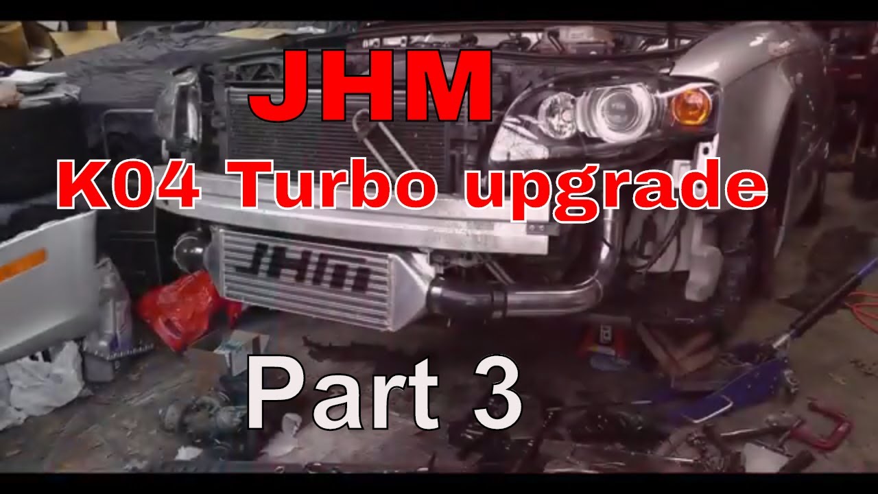 Audi A4 JHM K04 Turbo kit Part 3 (Intercooler install)