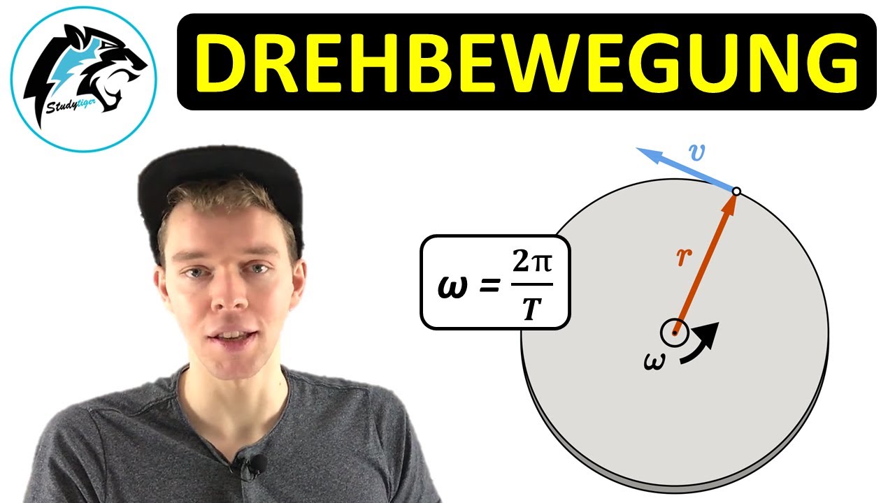 Drehbewegung/Kreisbewegung mit Winkelgeschwindigkeit | Physik Tutorial