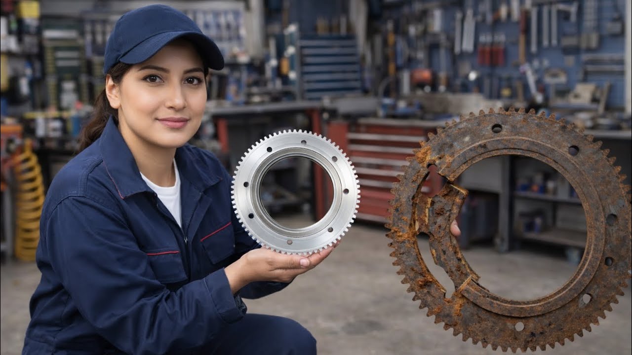 Incredible Flywheel Ring Gear Restoration Process | From Worn Out to Like New!