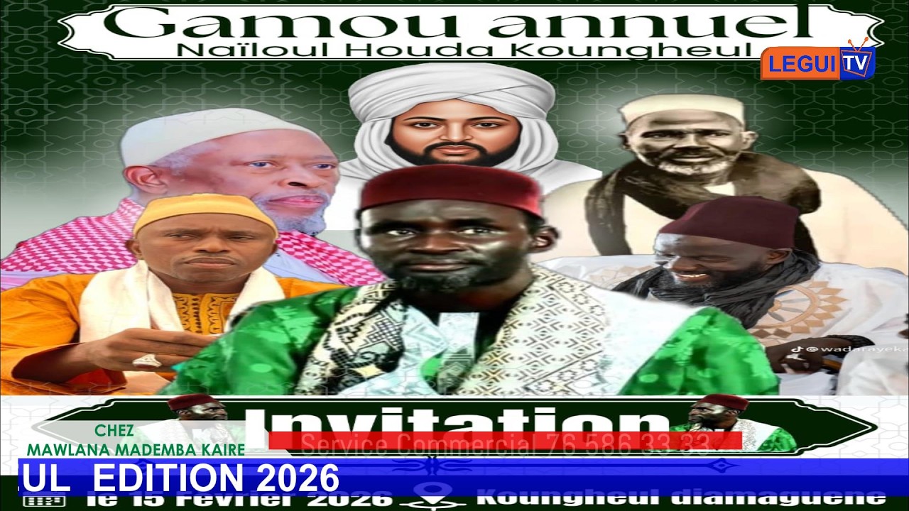 DIRECT  :CEREMONIE OFFICIEL DU GAMOU ANNUEL DE KOUNGHEUL  EDITION 2026