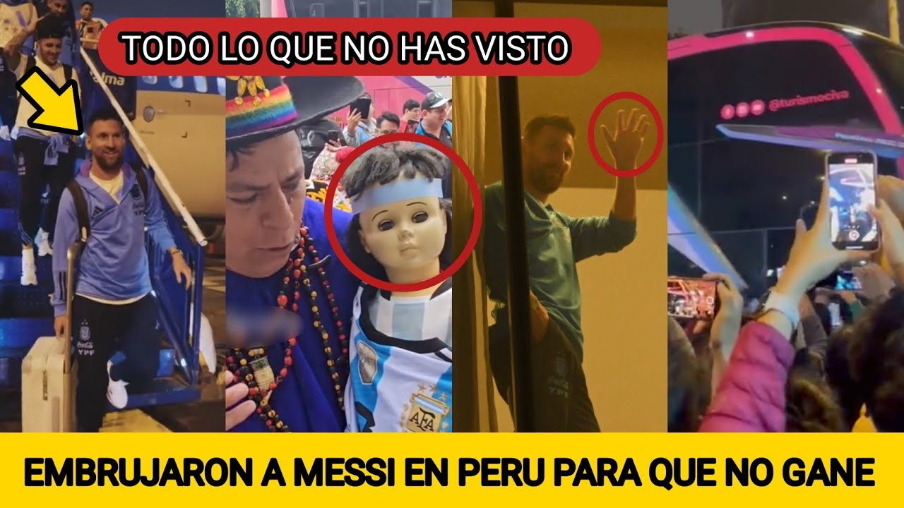ASÍ SE VIVIÓ LA LOCURA POR LA LLEGADA DE MESSI A PERU | EMBRUJARON A MESSI EN PERU