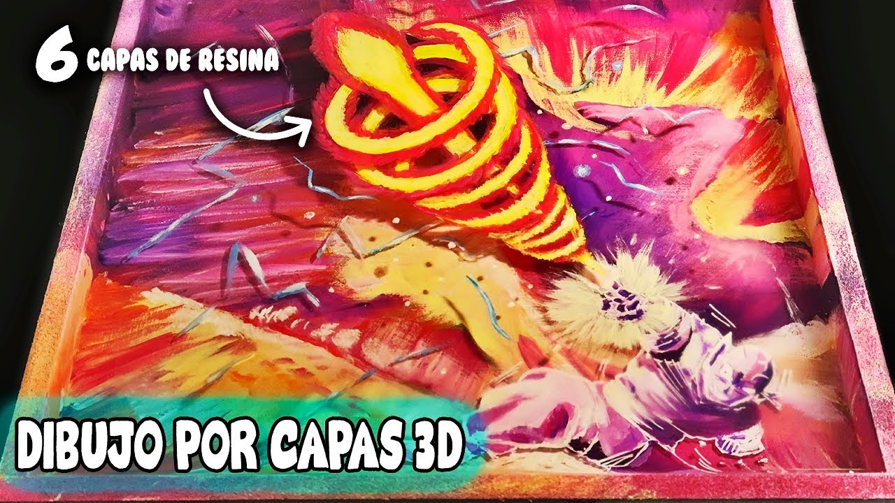 DIBUJO 3D POR CAPAS DE RESINA!!! | 7 días para terminarlo | Demostración