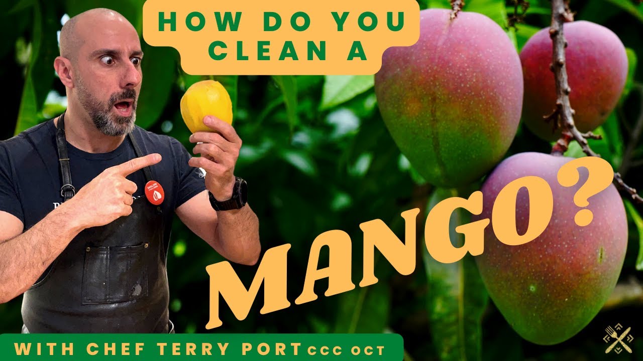 The BEST Way To Clean A Mango!! || Amazing Easy Way To Cut A Mango